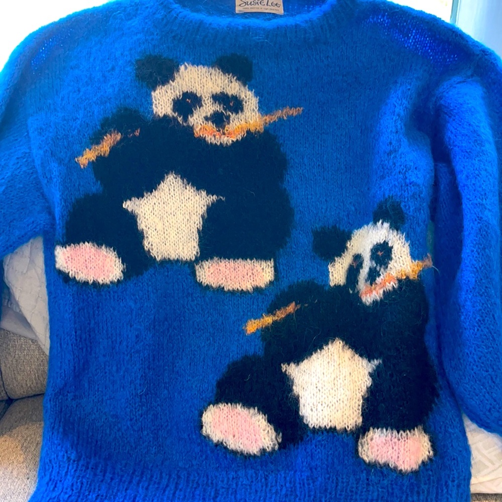 Vintage Susie Lee Panda Sweater